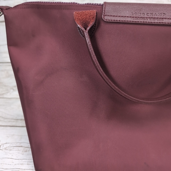 Longchamp Burgundy Le Pilage Tote Bag - Picture 11 of 15